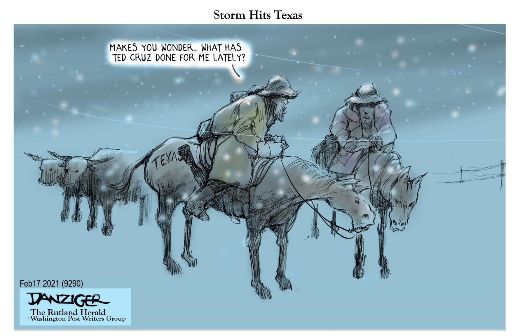 Jeff Danziger cartoon